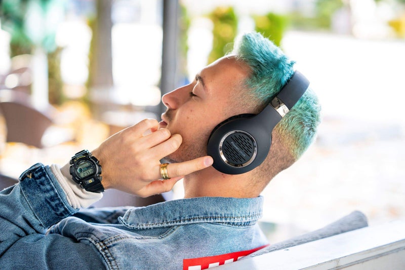 PowerLocus Bluetooth Headphones Over-Ear, PowerLocus Wireless Headphones, Hi-Fi Stereo Deep Bass, Soft Earmuffs Foldable Headphone with Built-in Microphone, Wireless and Wired Headset for Cell Phones,Tablets, PC - Image 5